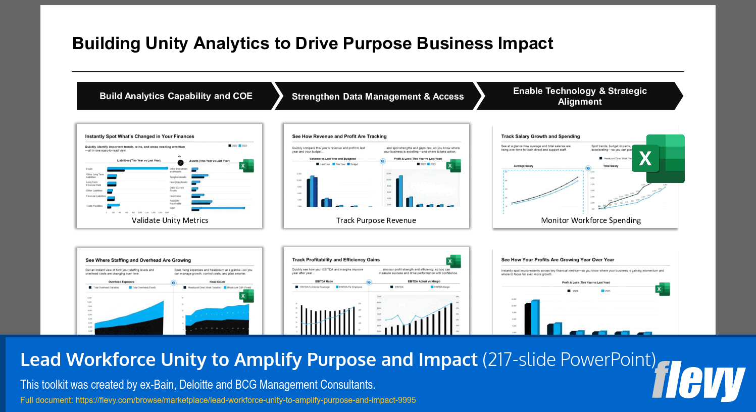 Lead Workforce Unity to Amplify Purpose and Impact (217-slide PPT PowerPoint presentation slide deck (PPTX)) Preview Image
