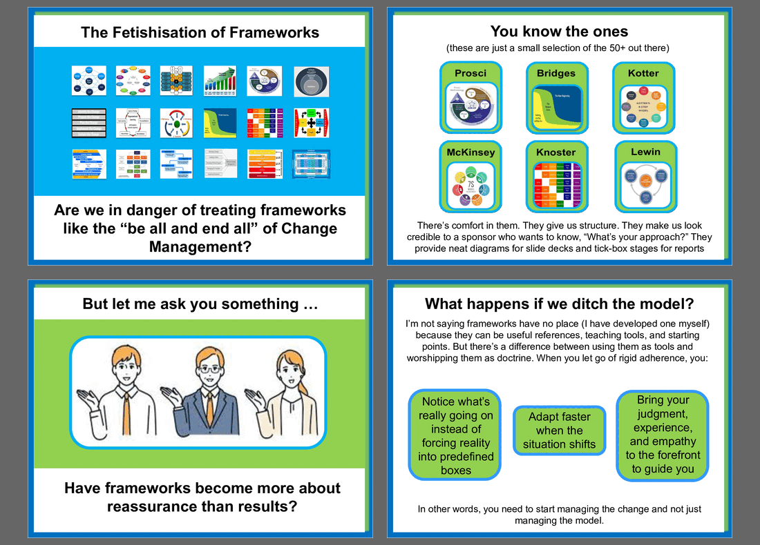 The Fetishization of Frameworks (8-slide PPT PowerPoint presentation slide deck (PPT)) Preview Image