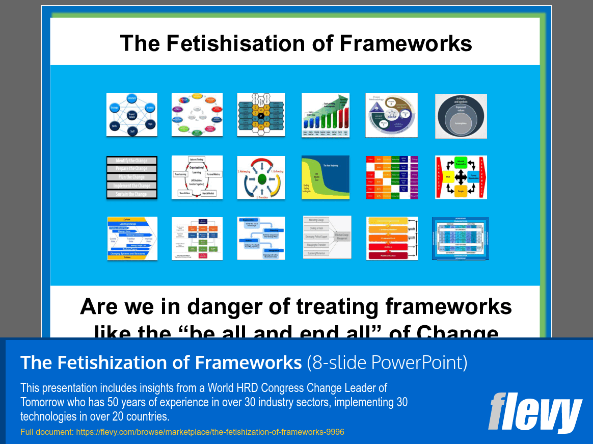The Fetishization of Frameworks (8-slide PPT PowerPoint presentation slide deck (PPT)) Preview Image