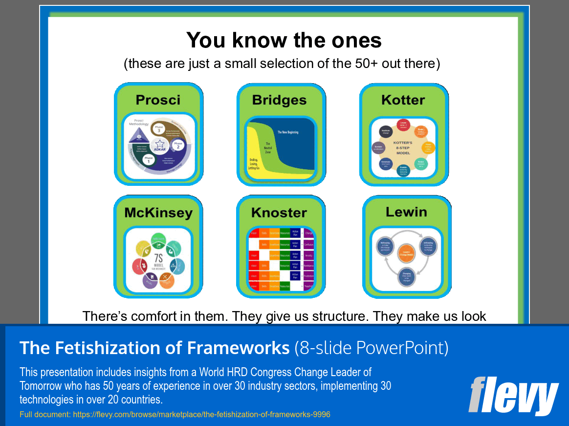 The Fetishization of Frameworks (8-slide PPT PowerPoint presentation slide deck (PPT)) Preview Image