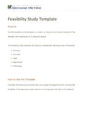 Feasibility Study Template (Word) Slideshow View | Flevy